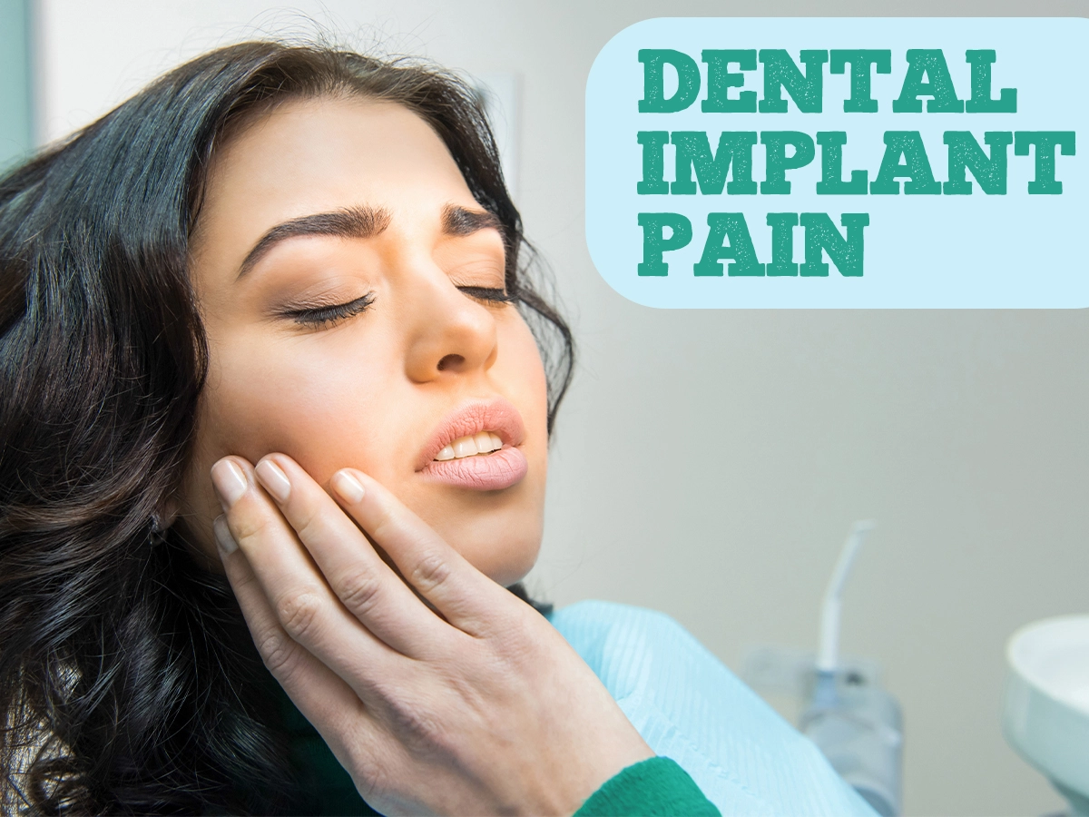 Girl Experiencing Dental Implant Pain